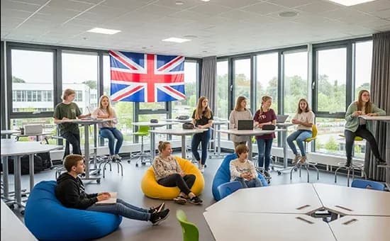Studenti na školním zájezdu v Anglii