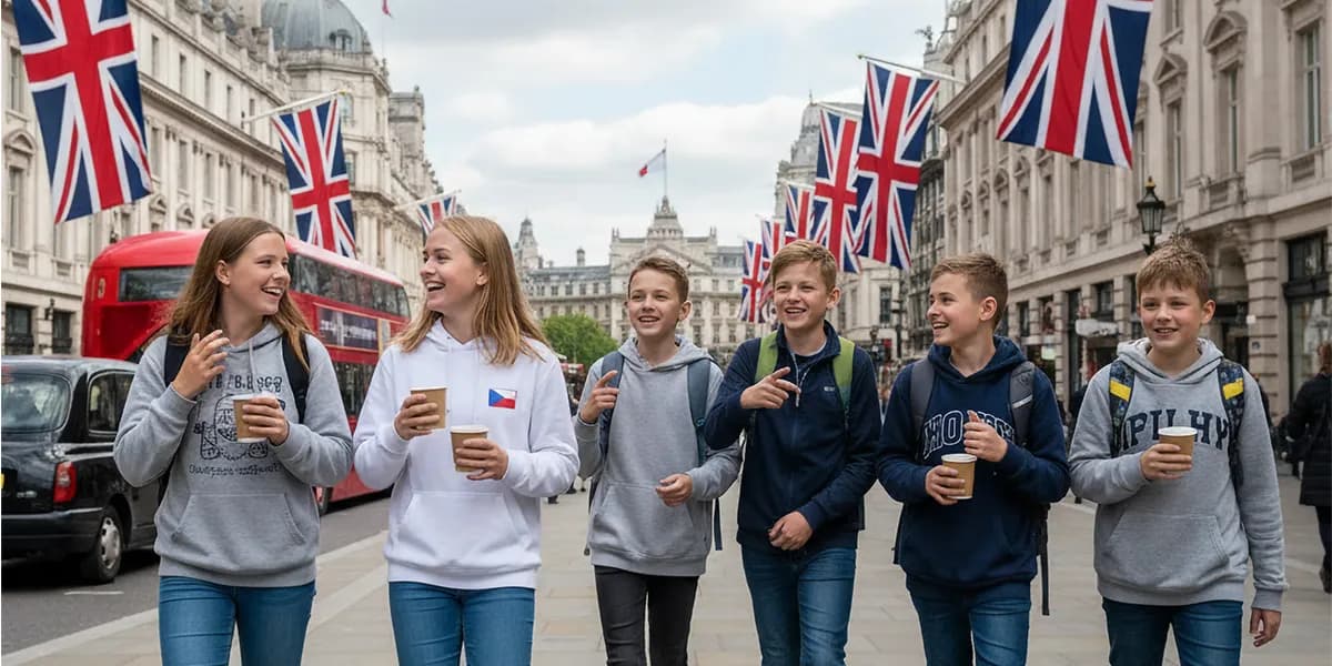 Děti na jazykovém pobytu ve Velké Británii