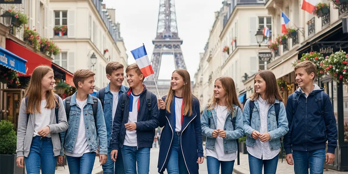 Děti na jazykovém pobytu ve Francii