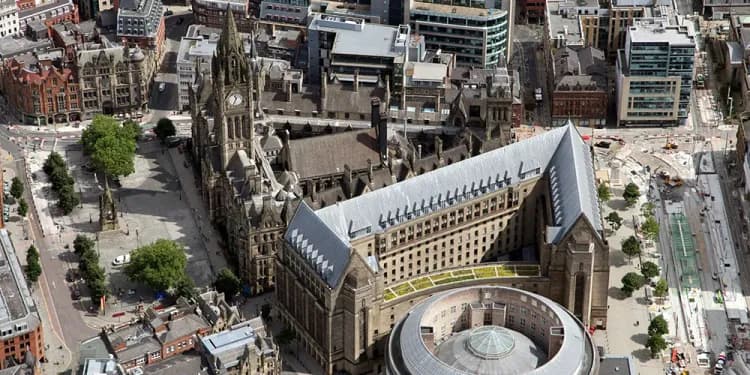 Pohled na Manchester