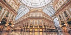 Milán, galerie Vittorio Emanuele II, Itálie