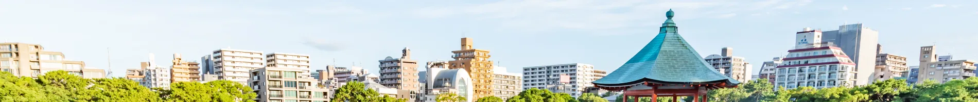 Park Fukuoka Ōhori: Výhled z pavilonu Ukimi-dō