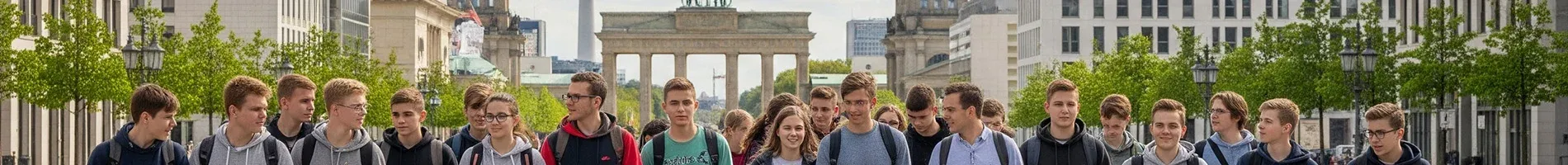 Studenti na školním zájezdu v Berlíně
