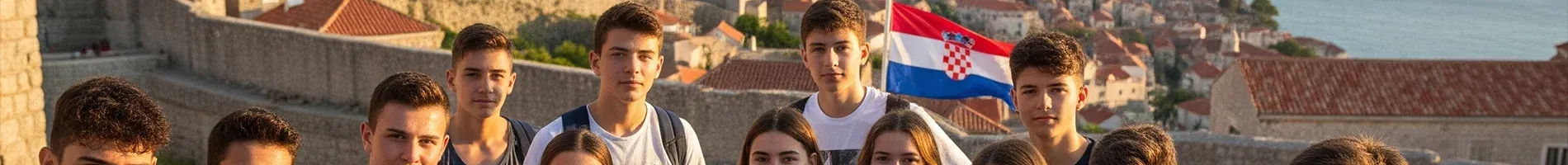 Studenti na školním zájezdu v Chorvatsku