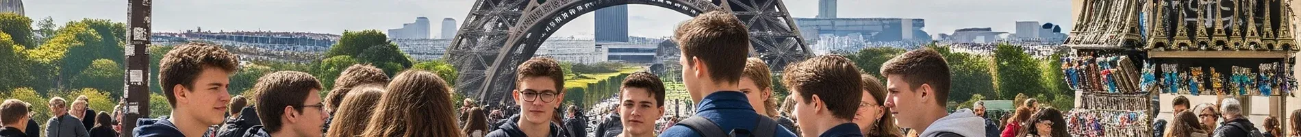 Studenti na školním zájezdu v Paříži